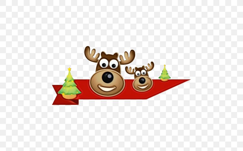Reindeer Clip Art Christmas Day Image, PNG, 512x512px, Reindeer, Animation, Cartoon, Christmas Day, Christmas Ornament Download Free