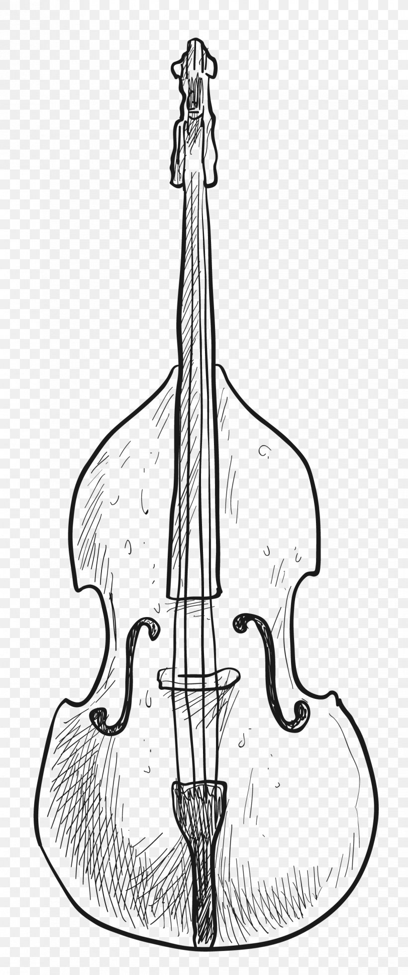 Double Bass Violin Cello Design, PNG, 1224x2920px, Double Bass, Art, Artwork, Black And White, Bowed String Instrument Download Free