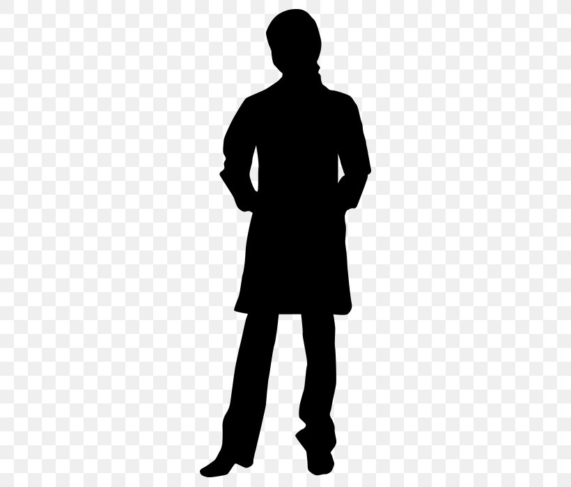 Silhouette Scientist, PNG, 700x700px, Silhouette, Arm, Black, Black And White, Clothing Download Free