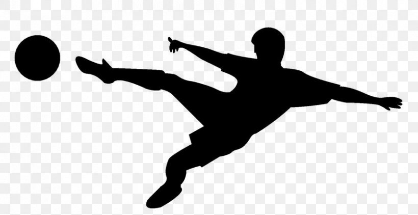 Football Player Clip Art Sticker Image, PNG, 854x440px, Football Player, Black And White, Dancer, Decal, Fifa World Player Of The Year Download Free
