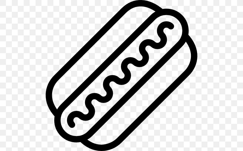Hot Dog Slider Chili Dog Hamburger Fast Food, PNG, 512x512px, Hot Dog, Area, Black And White, Body Jewelry, Chili Dog Download Free