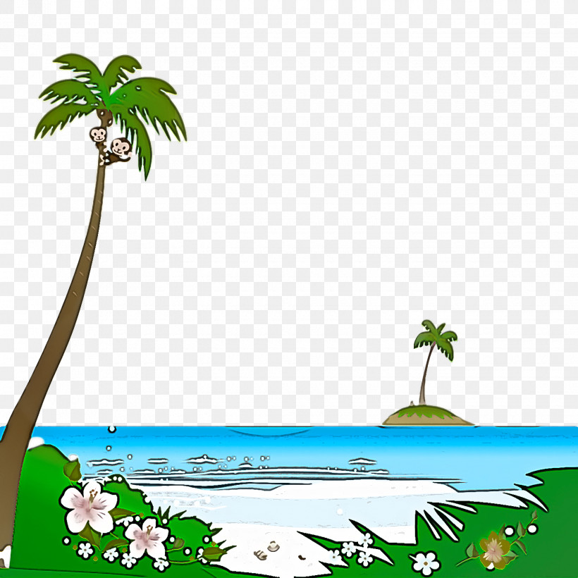 Palm Trees, PNG, 1440x1440px, Palm Trees, Area, Computer, Ecosystem, Flower Download Free