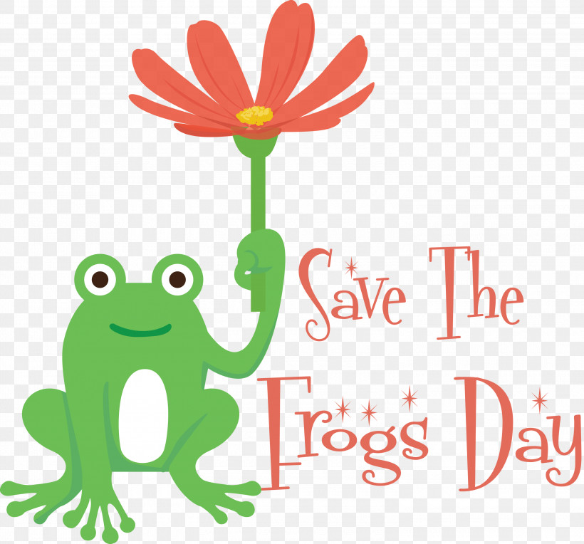 Save The Frogs Day World Frog Day, PNG, 3000x2797px, Frogs, Cartoon, Flower, Line, Logo Download Free
