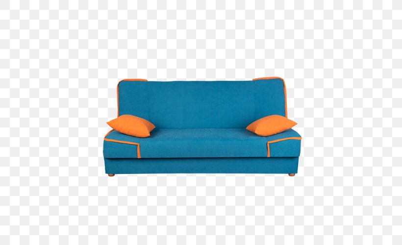 Sofa Bed Couch Furniture Divan Chair, PNG, 500x500px, Sofa Bed, Bed, Chair, Cobalt Blue, Comfort Download Free