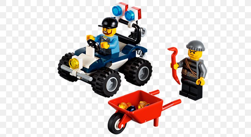 LEGO City Police ATV Play Set LEGO City 60006, PNG, 600x450px, Lego City, Auction, Bricklink, Lego, Lego Minifigure Download Free