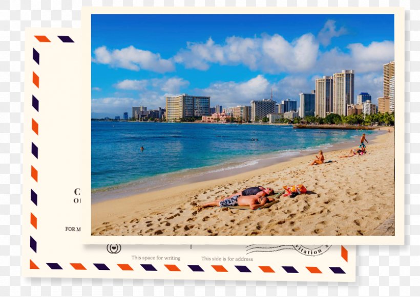 Waikiki Beach Big White Stock Photography, PNG, 835x592px, Beach, Advertising, Big White, Coast, Coastal And Oceanic Landforms Download Free