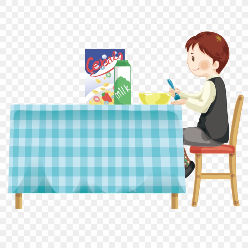 Breakfast Cartoon Illustration, PNG, 1000x1000px, Breakfast, Area, Cartoon, Drawing, Eating Download Free