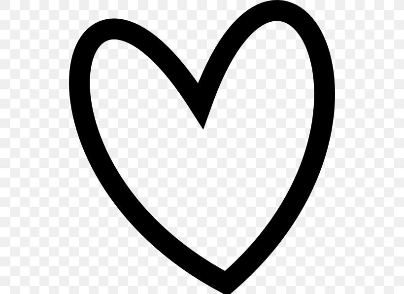 Heart Valentine's Day Clip Art, PNG, 540x596px, Heart, Area, Black, Black And White, Body Jewelry Download Free