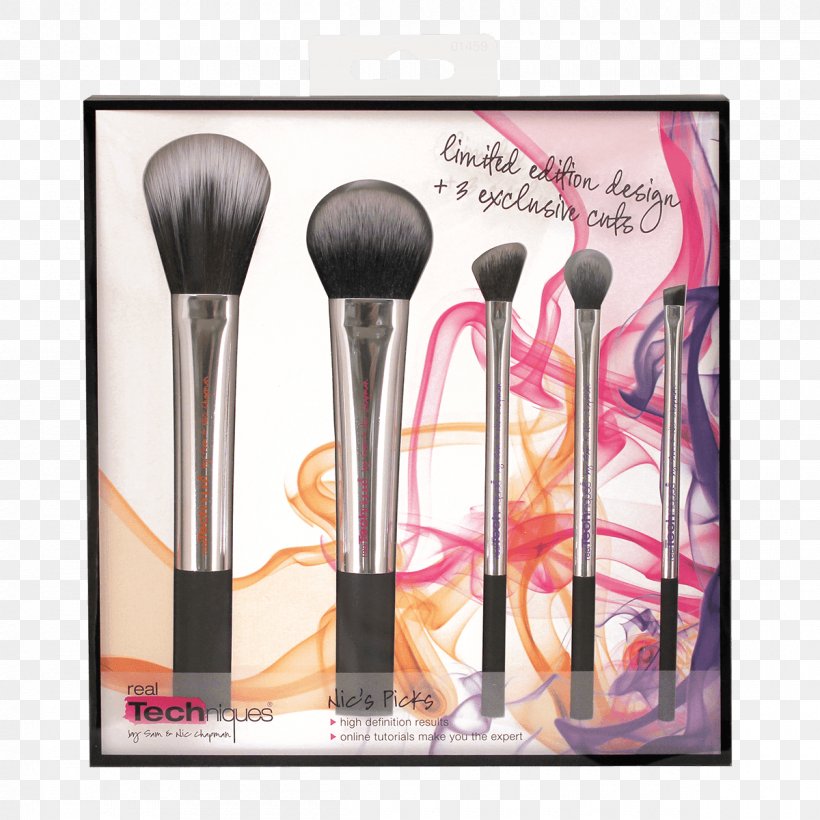 Real Techniques Nic's Picks Cosmetics Real Techniques Starter Set Real Techniques Sculpting Set Makeup Brush, PNG, 1200x1200px, Cosmetics, Brush, Makeup Brush, Makeup Brushes, Real Techniques Cheeklip Set Download Free