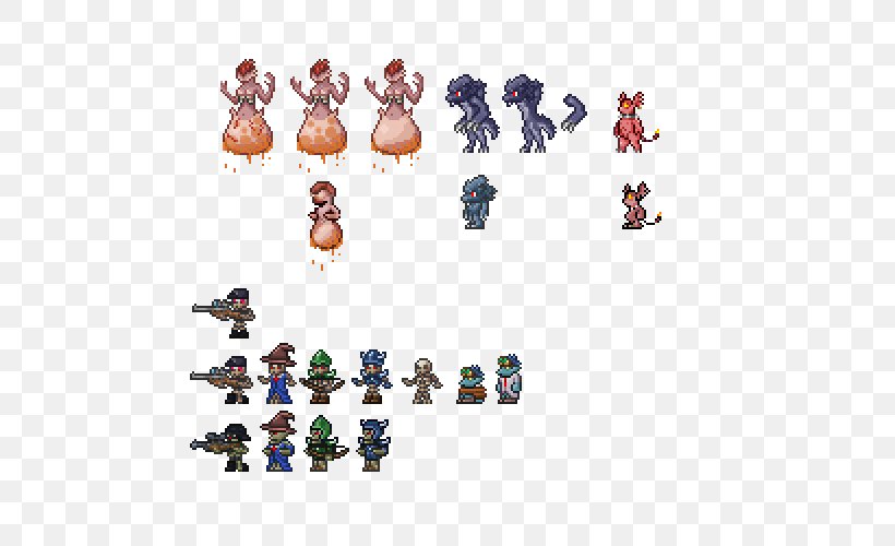 Terraria Enemy Non-player Character Boss Sprite, PNG, 500x500px, Terraria, Animal Figure, Boss, Enemy, Figurine Download Free