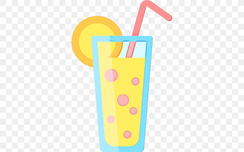 Drinking Straw Yellow Font Drinking Meter, PNG, 512x512px, Watercolor, Drinking, Drinking Straw, Meter, Paint Download Free