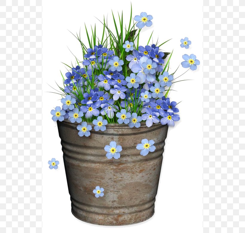Flowerpot Floral Design Clip Art, PNG, 536x779px, Flower, Art, Artificial Flower, Blue, Borage Family Download Free