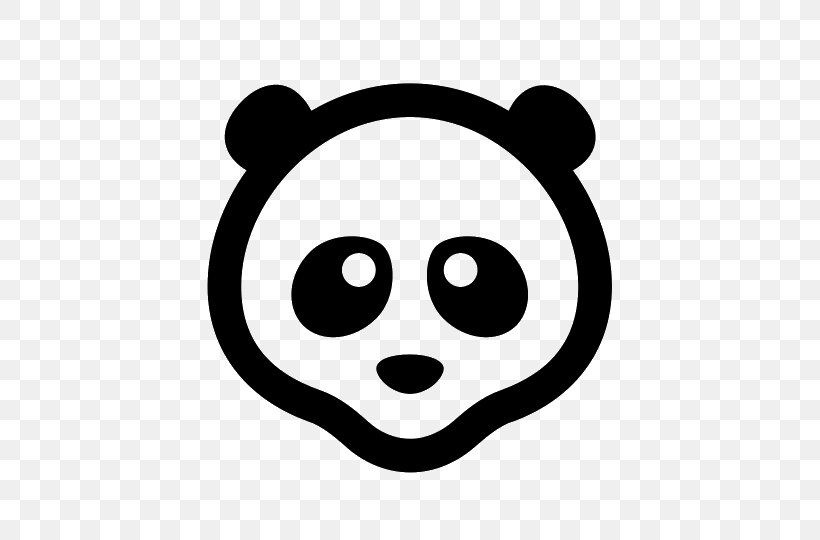 Giant Panda Download, PNG, 540x540px, Giant Panda, Black And White, Computer Font, Face, Facial Expression Download Free