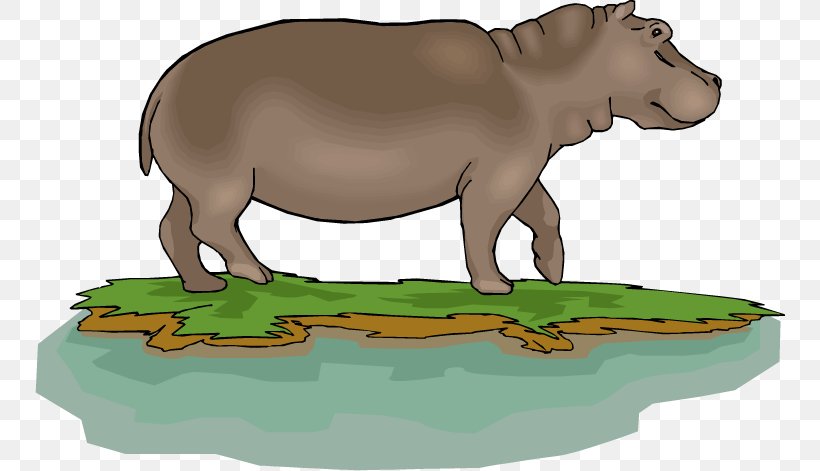 Pygmy Hippopotamus Kinder Happy Hippo Clip Art, PNG, 750x471px, Hippopotamus, Animal, Cattle Like Mammal, Fauna, Grass Download Free
