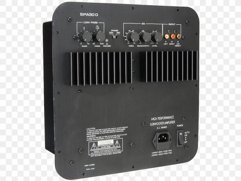 Audio Power Amplifier Subwoofer Sound Loudspeaker, PNG, 1000x750px, Amplifier, Audio, Audio Equipment, Audio Power Amplifier, Audio Receiver Download Free