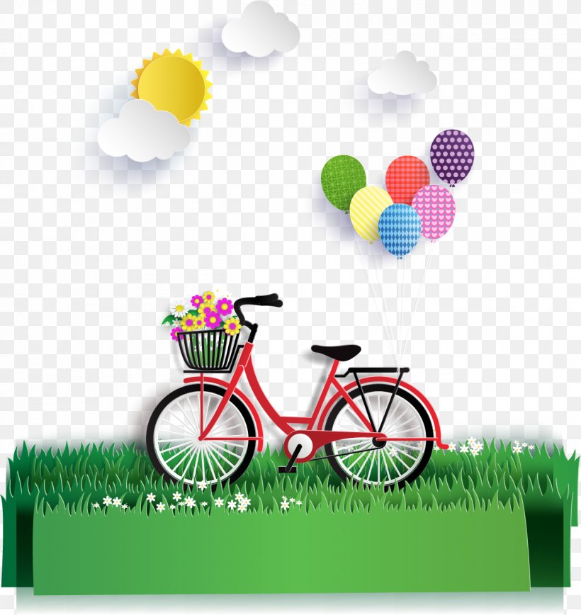 Bicycle Euclidean Vector, PNG, 1258x1333px, 3d Computer Graphics, Bicycle, Ballonnet, Cycling, Grass Download Free