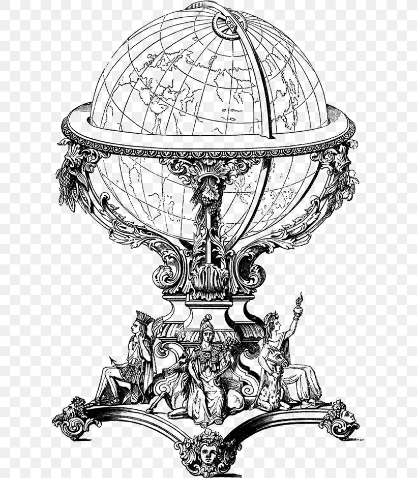 Globe Earth Vintage Clothing Clip Art, PNG, 615x940px, Globe, Artwork, Black And White, Drawing, Earth Download Free