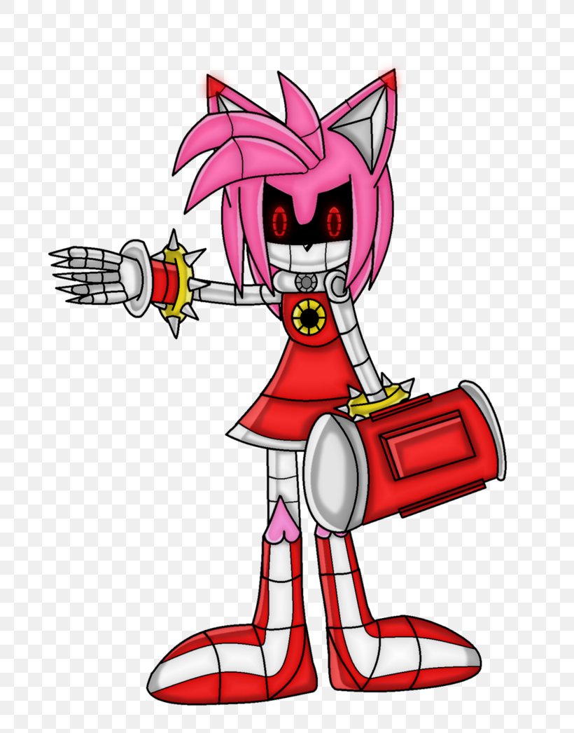 Amy Rose Metal Sonic Doctor Eggman Cream The Rabbit Sonic The Hedgehog, PNG, 764x1046px, Watercolor, Cartoon, Flower, Frame, Heart Download Free