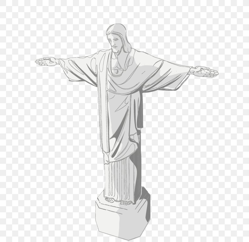 Christ The Redeemer Statue, PNG, 682x798px, Christ The Redeemer, Arm, Artwork, Black And White, Brazil Download Free