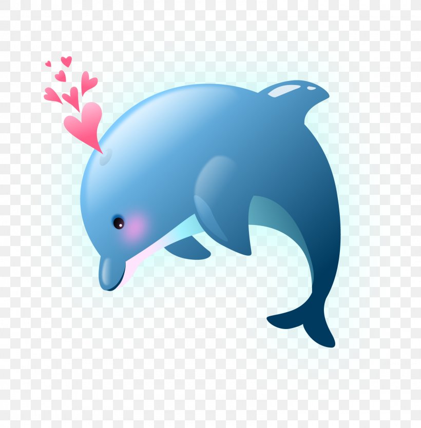 Dolphin Valentines Day Clip Art, PNG, 1600x1631px, Dolphin, Animal, Beak, Blue, Bottlenose Dolphin Download Free