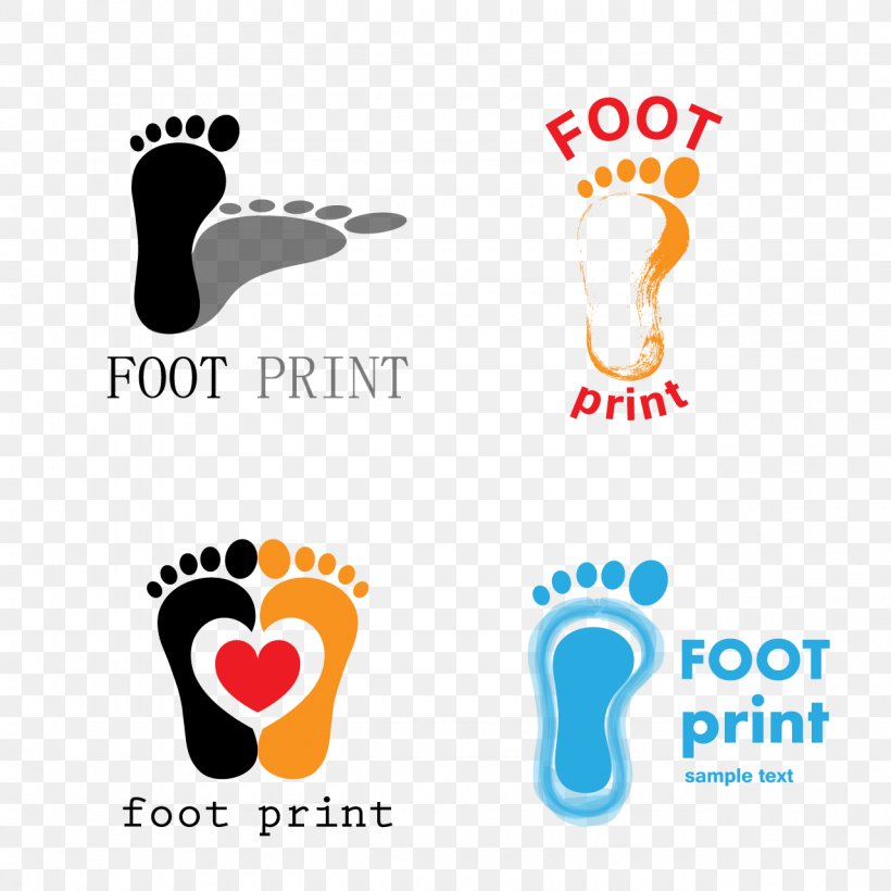 Logo Footprint Vector Graphics Image, PNG, 1280x1280px, Logo, Art, Barefoot, Brand, Foot Download Free