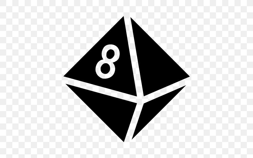 Octahedron Polyhedron Cube, PNG, 512x512px, Octahedron, Black And White, Brand, Cube, Dice Download Free