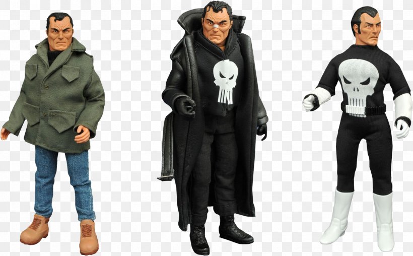Punisher Daredevil Action & Toy Figures Mego Corporation Diamond Select Toys, PNG, 1735x1076px, Punisher, Action Figure, Action Toy Figures, Clothing, Coat Download Free