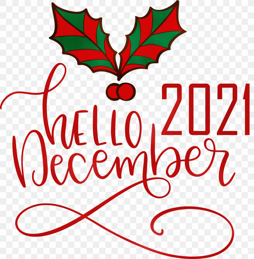 Christmas Day, PNG, 2940x3000px, Hello December, Christmas Day, December, Flower, Fruit Download Free