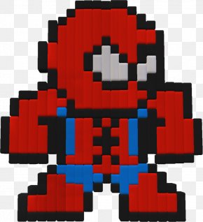 Spider Man Minecraft Deadpool Pixel Art Iron Man Png 3650x2700px