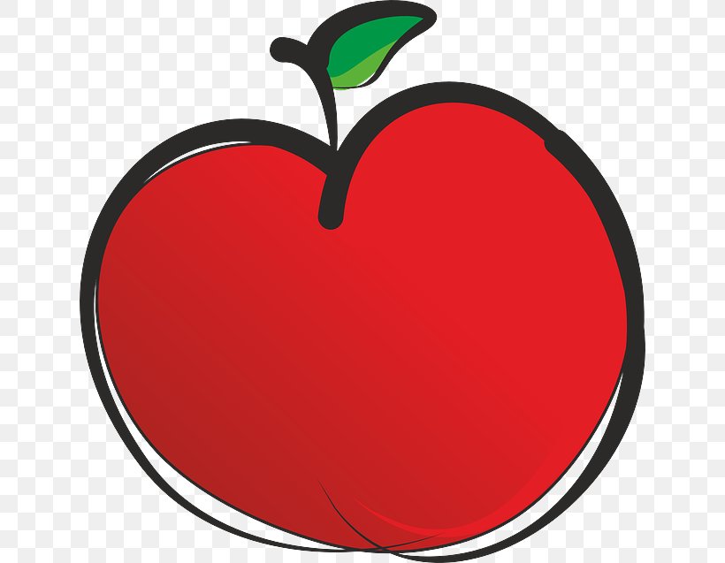 Red Clip Art Apple Green Leaf, PNG, 640x637px, Red, Apple, Fruit, Green, Heart Download Free