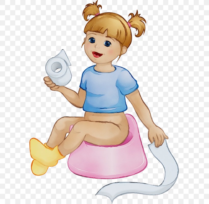 Cartoon Clip Art Potty Training Child Play, PNG, 589x800px, Watercolor, Cartoon, Child, Paint, Play Download Free