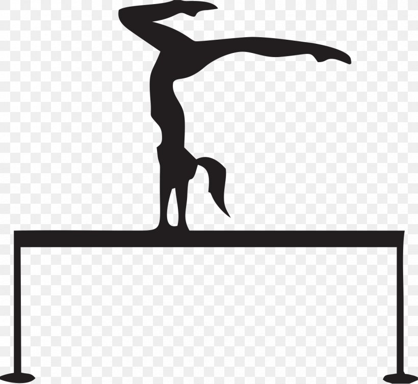 Artistic Gymnastics Balance Beam Clip Art, PNG, 1323x1218px, Gymnastics, Artistic Gymnastics, Balance Beam, Black, Black And White Download Free