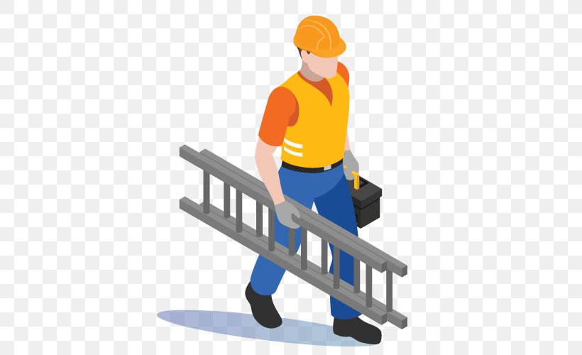 Construction Worker Ladder Furniture Tradesman, PNG, 500x500px, Construction Worker, Furniture, Ladder, Tradesman Download Free