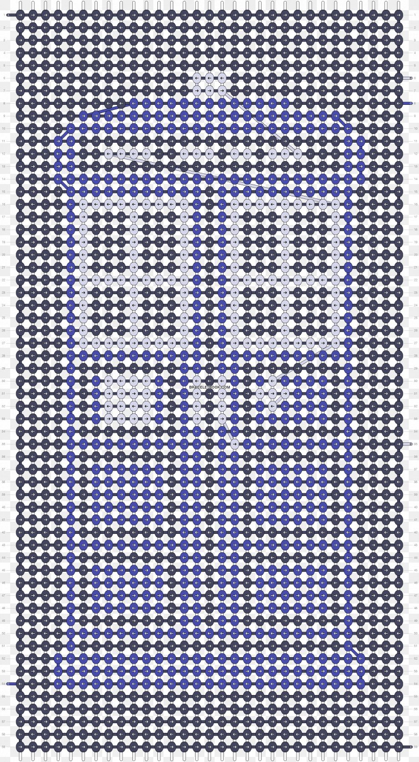 Friendship Bracelet Bead Pattern, PNG, 1728x3140px, Friendship Bracelet, Area, Bead, Blue, Bracelet Download Free