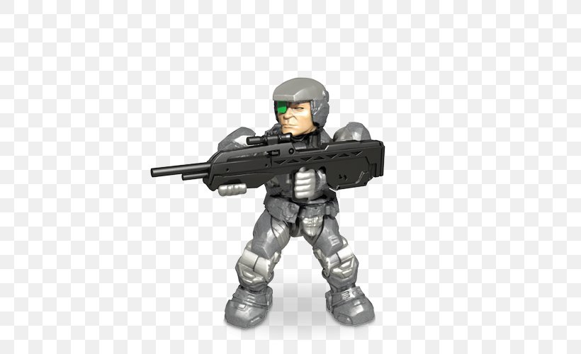 Halo 3: ODST Factions Of Halo 343 Industries Microsoft Studios Mega Brands, PNG, 500x500px, 343 Industries, Halo 3 Odst, Action Figure, Air Gun, Combat Download Free