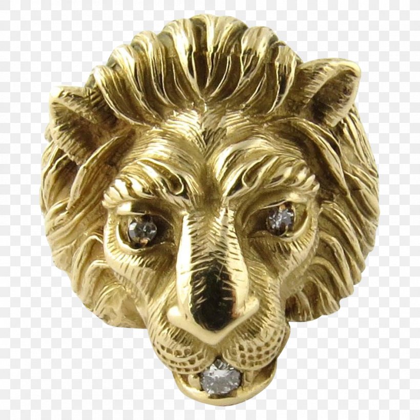 Ring Gold Diamond Lion Jewellery, PNG, 946x946px, Ring, Antique, Brass, Carnivoran, Charms Pendants Download Free