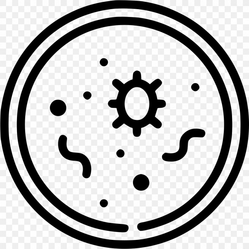 Bacterias Icon, PNG, 981x982px, Bacteria, Blackandwhite, Cleaning, Emblem, Hygiene Download Free