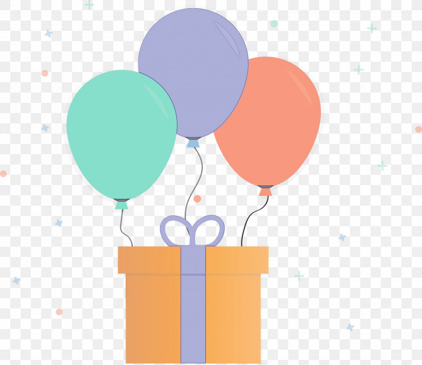 Hot Air Balloon, PNG, 3000x2600px, Birthday, Balloon, Gift, Hot Air Balloon, Paint Download Free