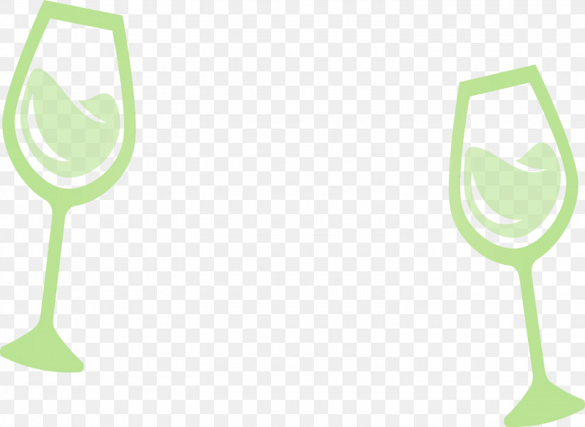 Wine Glass, PNG, 3000x2188px, Watercolor, Champagne, Champagne Glass, Glass, Green Download Free