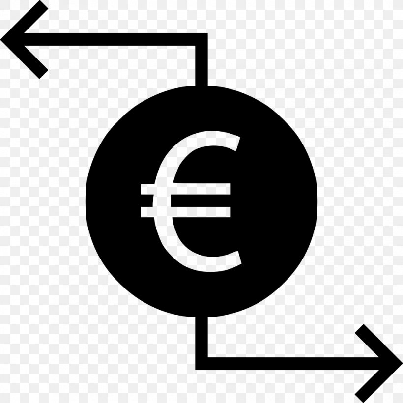 Financial Transaction Currency Symbol Euro, PNG, 980x980px, Financial Transaction, Area, Black And White, Brand, Currency Symbol Download Free