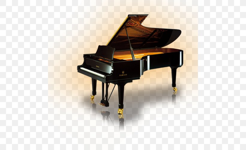 Grand Piano Yamaha Corporation Key Musical Instrument, PNG, 500x500px, Watercolor, Cartoon, Flower, Frame, Heart Download Free