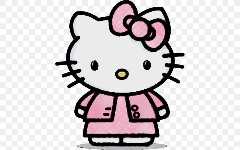 Hello Kitty Drawing Coloring Book Image Cat, PNG, 512x512px, Hello Kitty, Book, Cartoon, Cat, Character Download Free