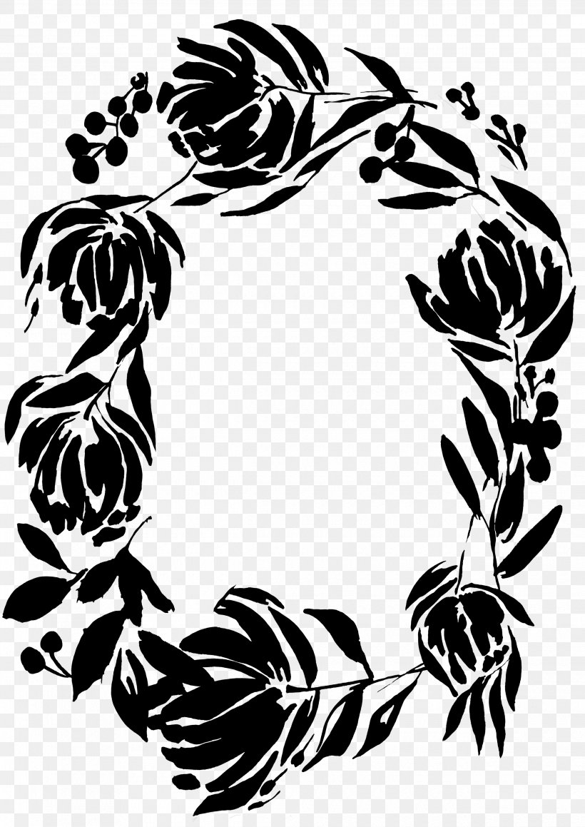 Flowering Plant Pattern Clip Art Tree, PNG, 2480x3508px, Flower, Blackandwhite, Botany, Drawing, Flowering Plant Download Free