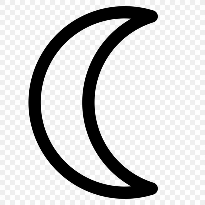 Moon Astronomical Symbols Crescent Earth, PNG, 1200x1200px, Moon, Area, Astrological Symbols, Astronomical Symbols, Black And White Download Free