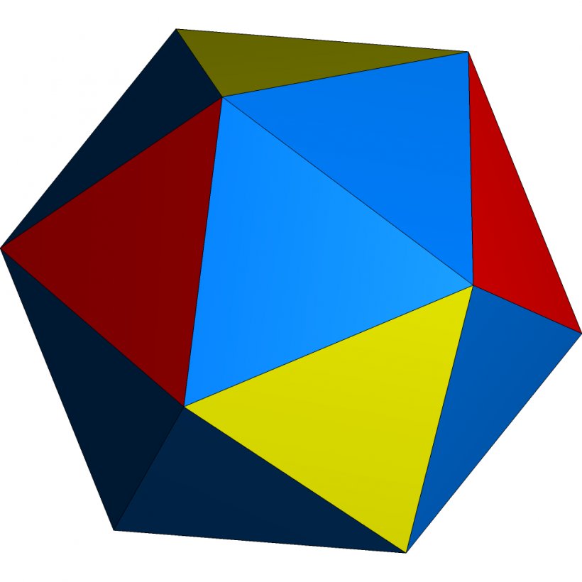 Regular Polyhedron Geometry Icosahedron Face, PNG, 1000x1000px, Polyhedron, Area, Blue, Face, Geometry Download Free