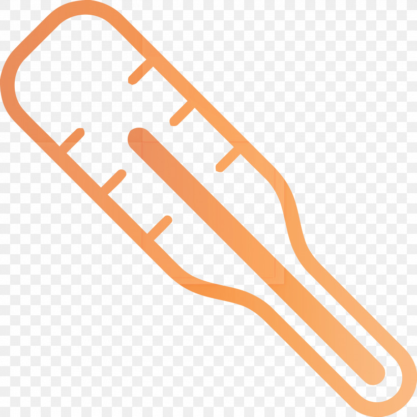 Thermometer, PNG, 3000x3000px, Thermometer, Line, Orange Download Free