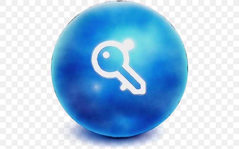 Ball Blue Ball Sports Equipment Sphere, PNG, 512x512px, Watercolor, Ball, Blue, Paint, Sphere Download Free