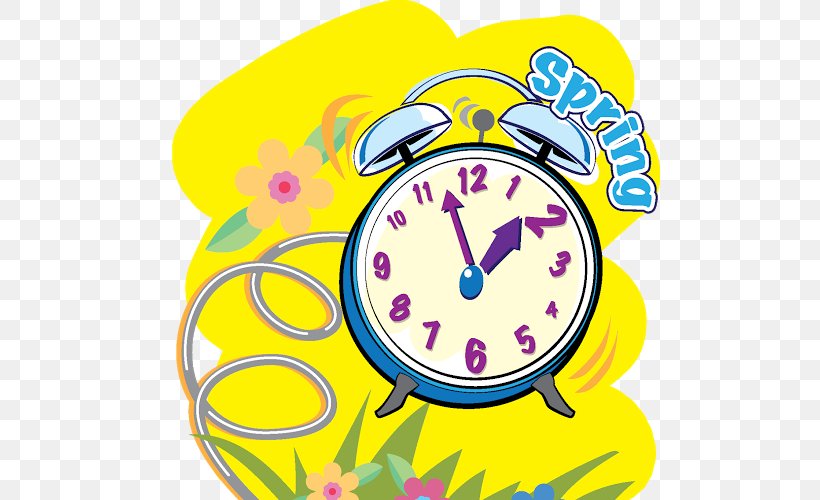 Clock Daylight Saving Time In The United States Clip Art, PNG, 500x500px, Clock, Alarm Clock, Alarm Clocks, Area, Artwork Download Free