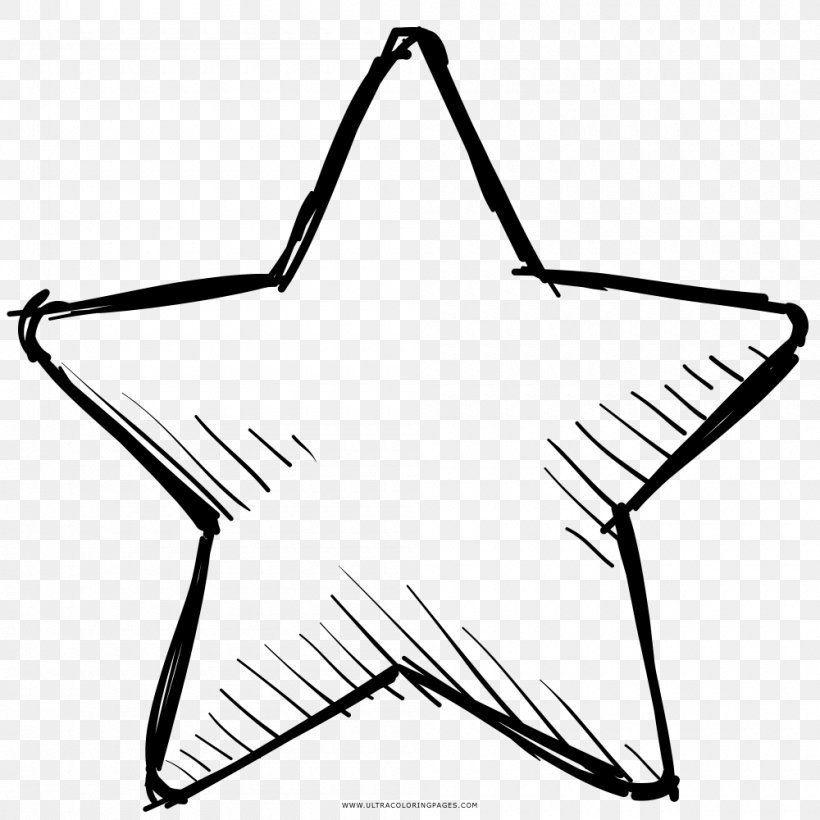 Drawing Star Coloring Book Clip Art, PNG, 1000x1000px, Drawing, Area, Artwork, Black And White, Child Download Free