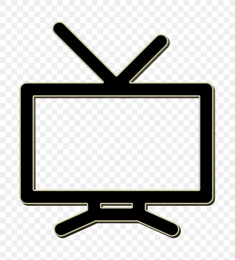 General UI Icon Television With Antenna Icon Tv Icon, PNG, 1118x1238px, General Ui Icon, Computer, Computer Monitor, Computer Monitor Accessory, Geometry Download Free